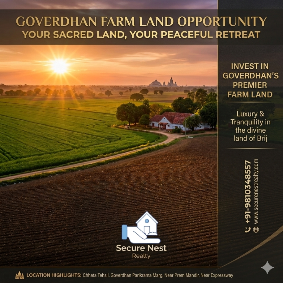 Farm land for sale in Goverdhan